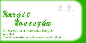 margit moseszku business card